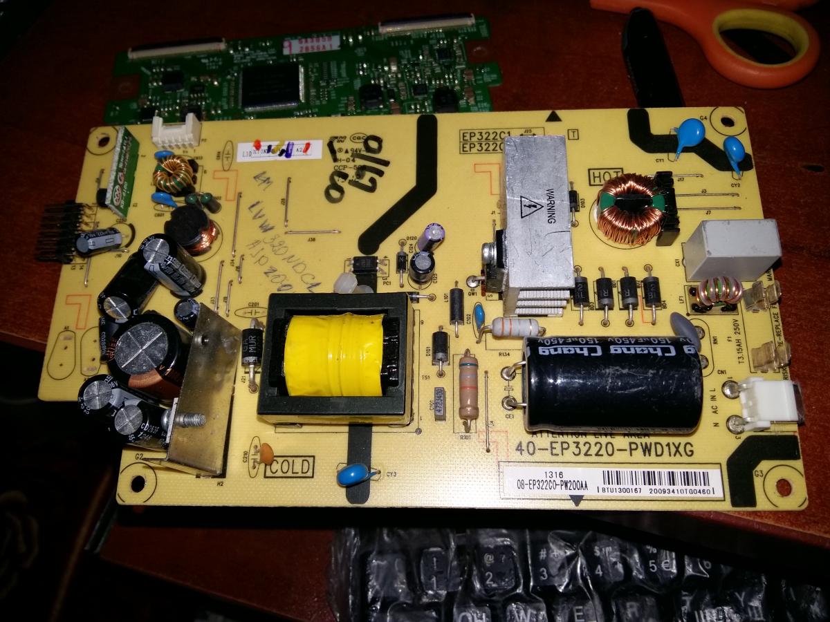 Power Supply 40EP3220PWD1XG TV ремонти